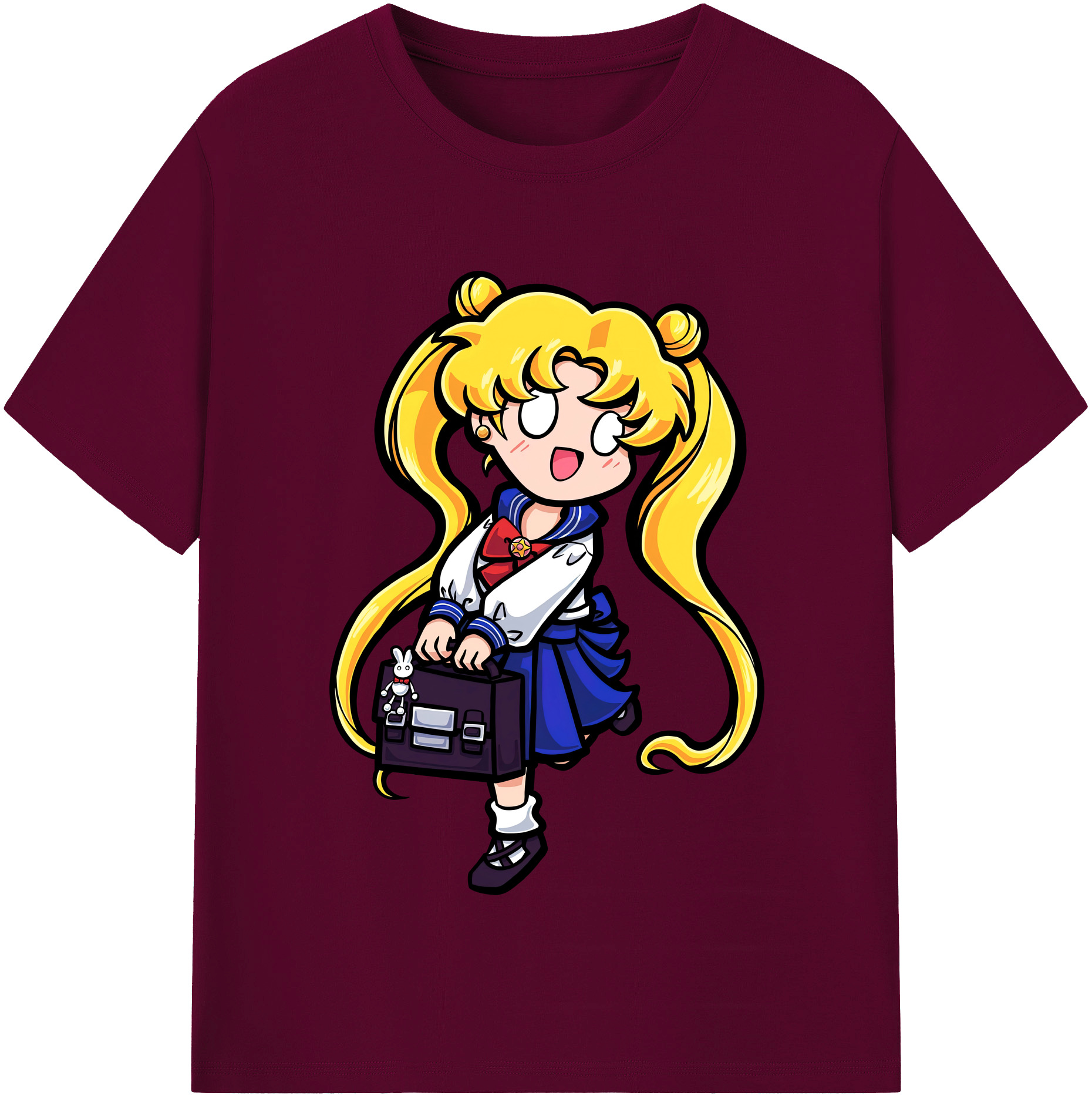 （画像用） 美少女戦士セーラームーン 愛野 美奈子 あいの みなこ Sailor Moon Aino Minako レディースカジュアルプリントTシャツ（綿100％）
